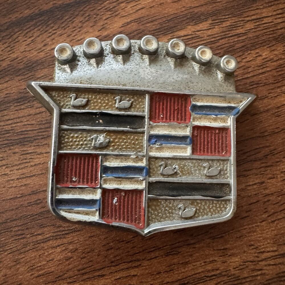 Cadillac Part 972450 Rear Trunk Lock Key Hole Cover 1971-1976 Emblem Ornament
